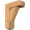 Ekena Millwork Traditional Craftsman Smooth Bracket w/ Offset Brace, Western Red Cedar, 5 1/2"W x 14"D x 18"H BKT0604X14X18TRA04SWR - alternate 1